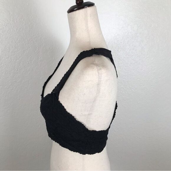 Intimately Free People black racerback lace bralette S - Picture 2 of 5